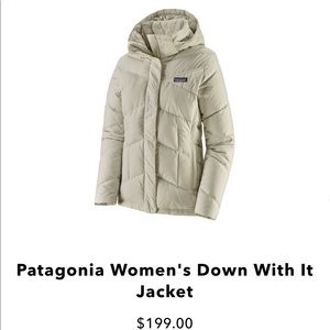 Patagonia Down With It Jacket-NWT